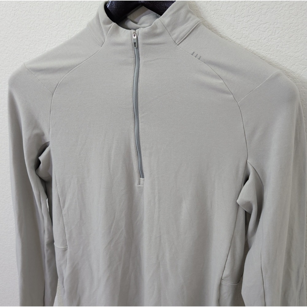 Lululemon Its Rulu Run Half Zip Pullover Long Sleeve Shirt Grey Womens Size 8